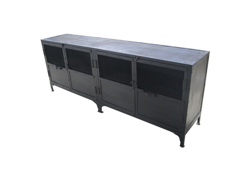 Foundry Industrial Cabinet with Mesh Doors