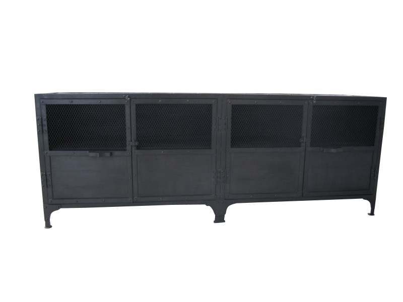 Foundry Industrial Cabinet with Mesh Doors