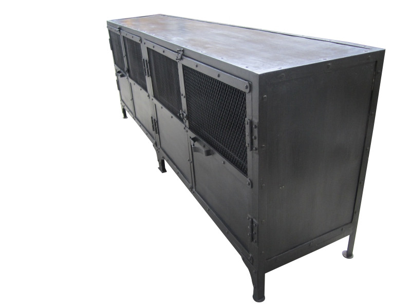 Foundry Industrial Cabinet with Mesh Doors