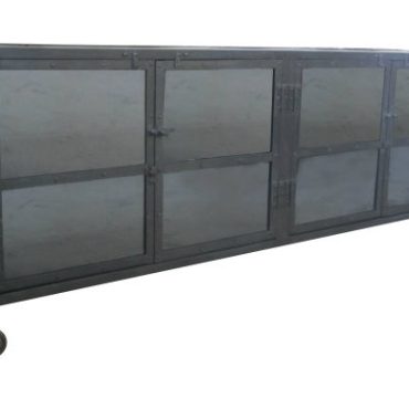 Foundry Industrial Glass Door Cabinet