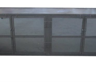 Foundry Industrial Glass Door Cabinet