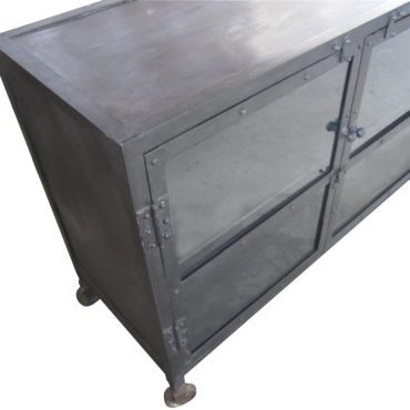 Foundry Industrial Glass Door Cabinet