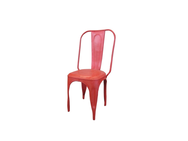 Red Steel Chair