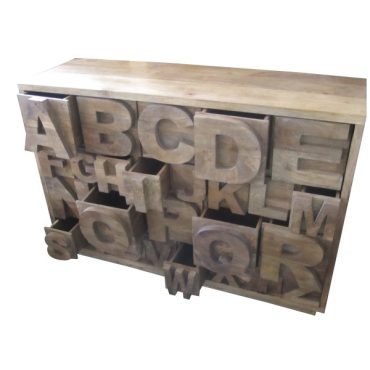 Alphabet Sideboard - Natural