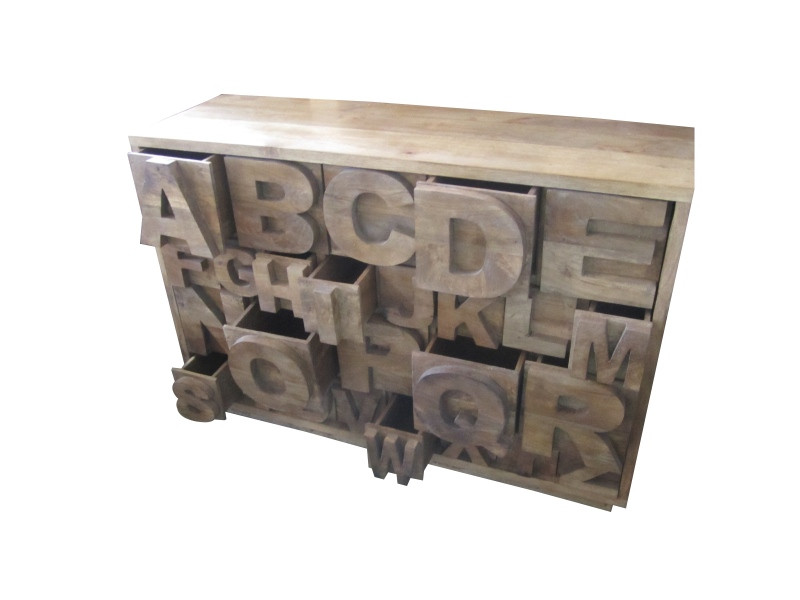 Alphabet Sideboard - Natural
