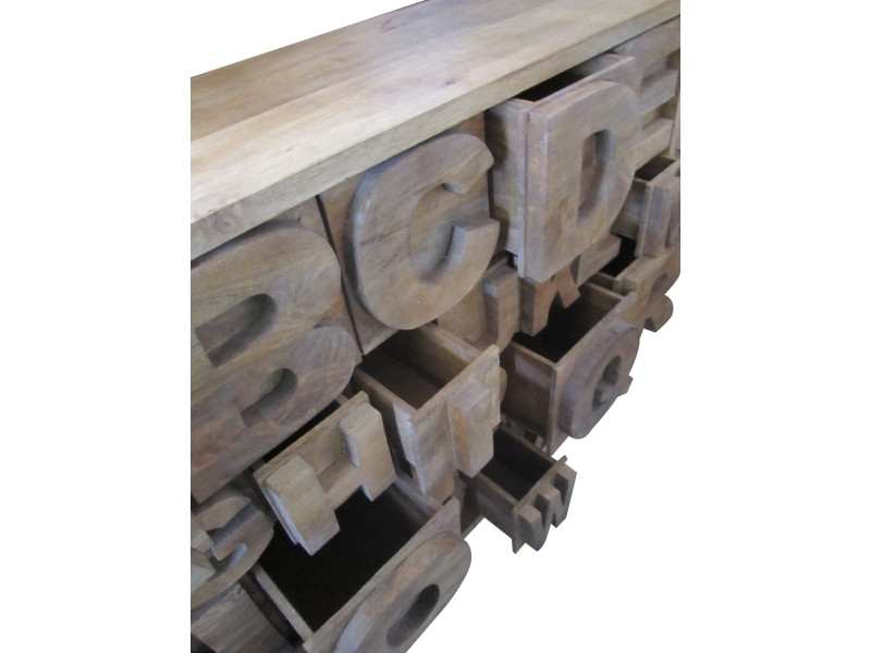 Alphabet Sideboard - Natural