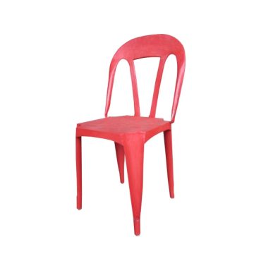 Melanie Steel Chair - Red - Industrial