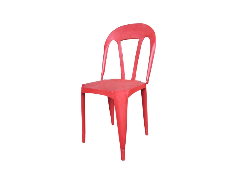 Melanie Steel Chair - Red - Industrial