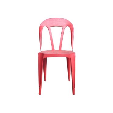 Melanie Steel Chair - Red - Industrial