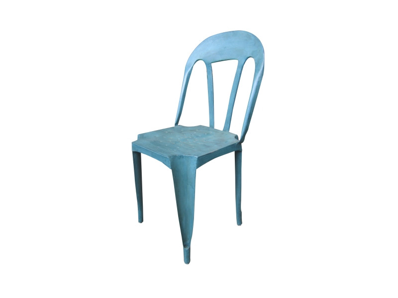 Melanie Steel Chair - Blue - Industrial