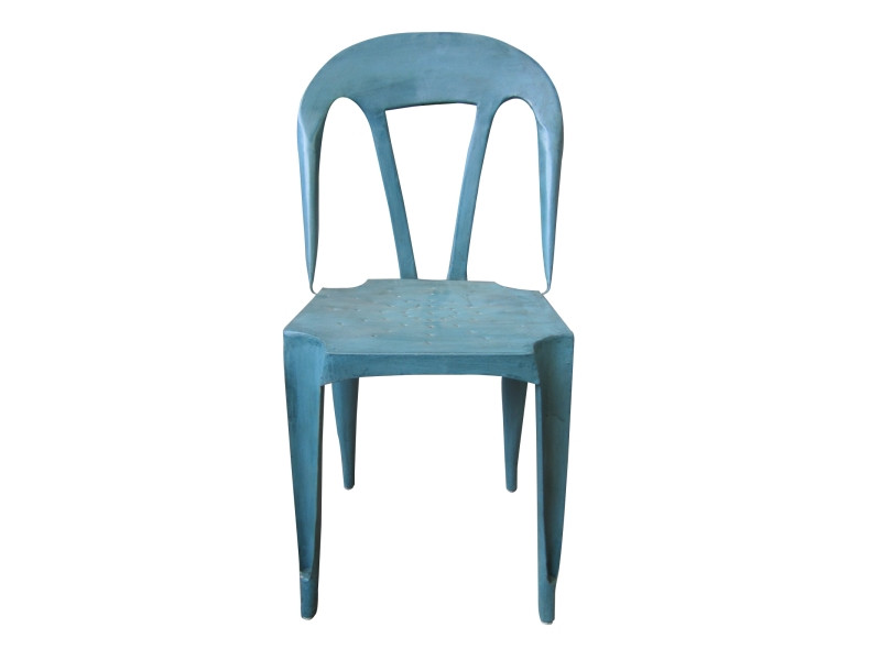 Melanie Steel Chair - Blue - Industrial