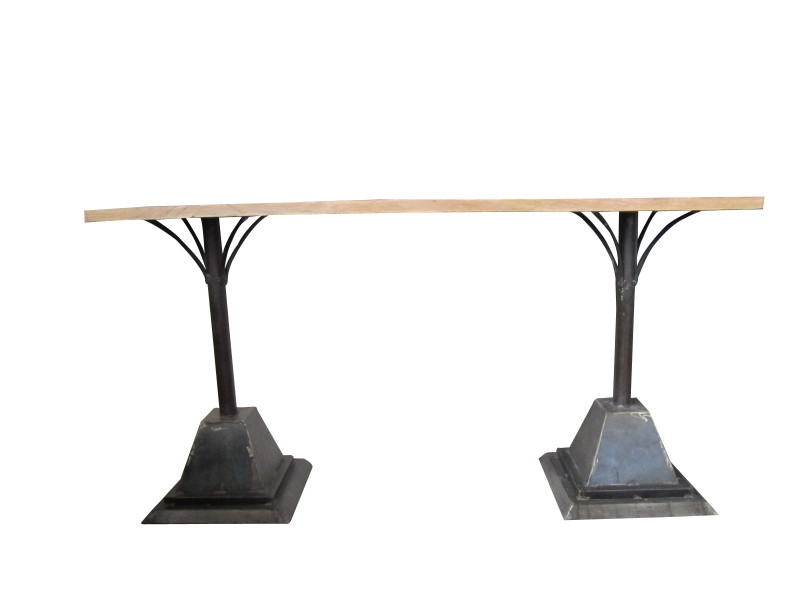 Lamp Post Console Table - Industrial