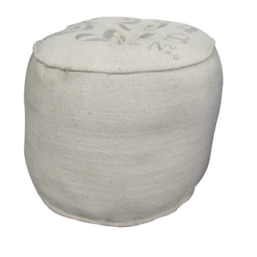 Zoe Ottoman - White - Industrial