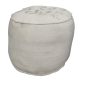 Zoe Ottoman - White - Industrial