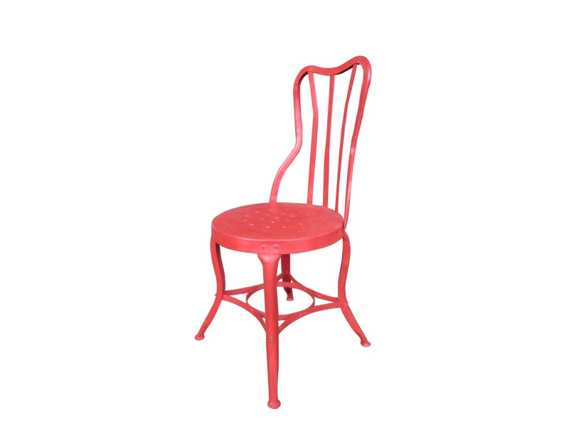Mary Steel Chair - Red - Industrial