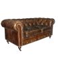 Lincoln Aged Leather Chesterfield
