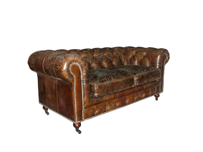 Lincoln Aged Leather Chesterfield