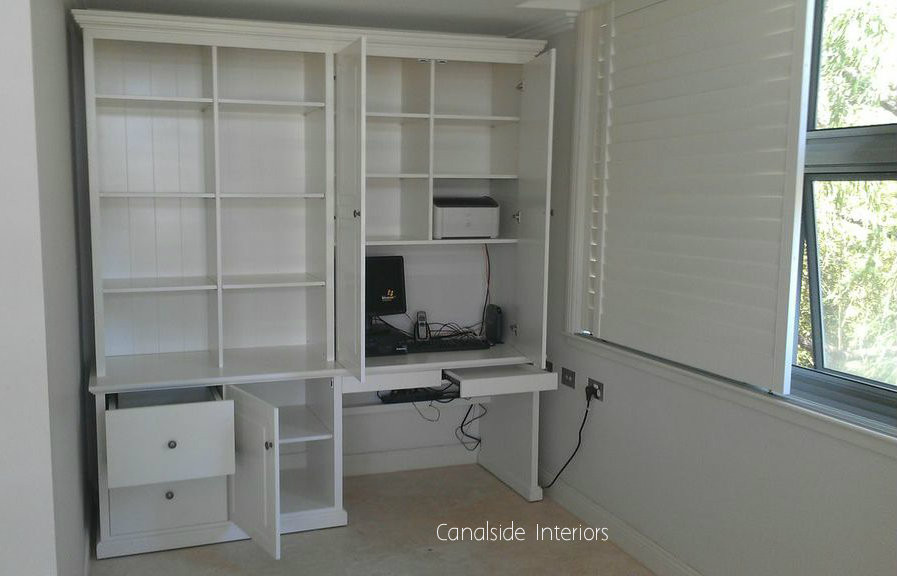 Custom Wall Unit with desk - Stanmore Premises