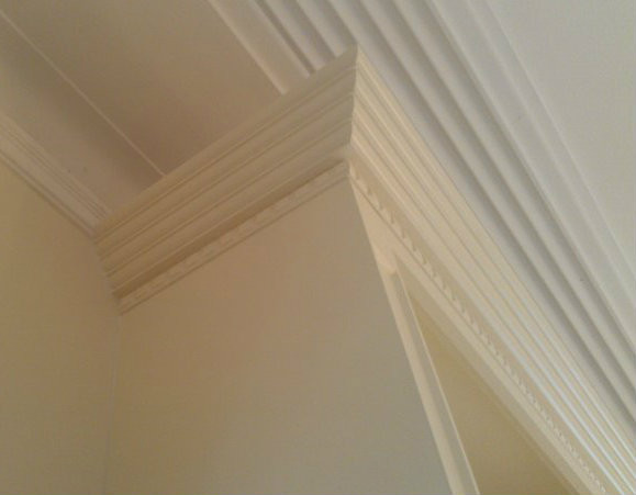 Custom wall unit top moulding
