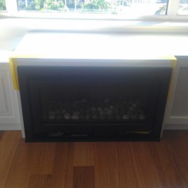 Custom Fireplace Window Seat Unit