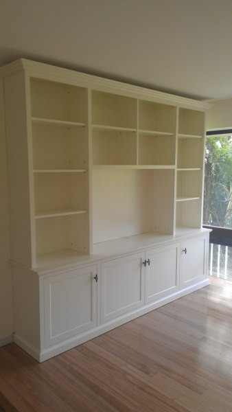 Custom TV Entertainment Wall Unit