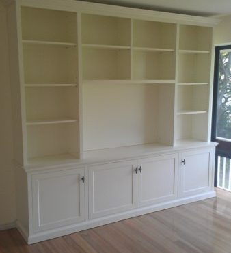 Custom TV Entertainment Wall Unit