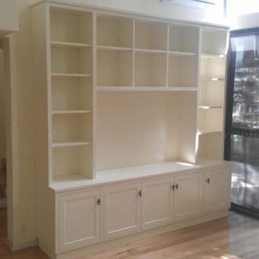 Custom TV Entertainment Wall Unit