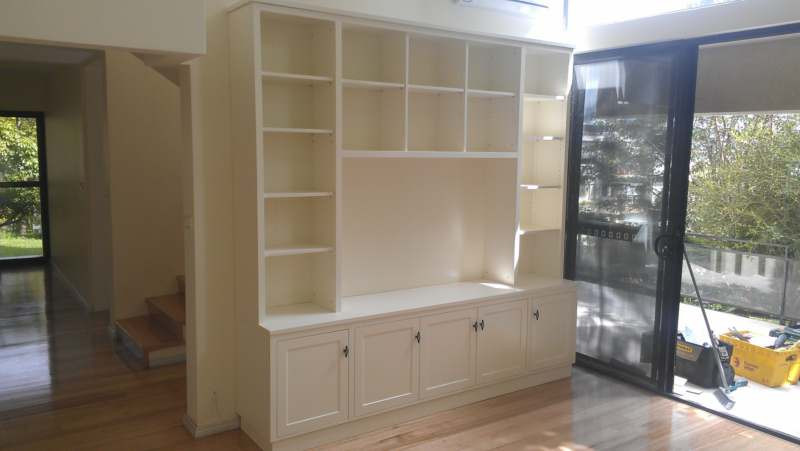 Custom TV Entertainment Wall Unit