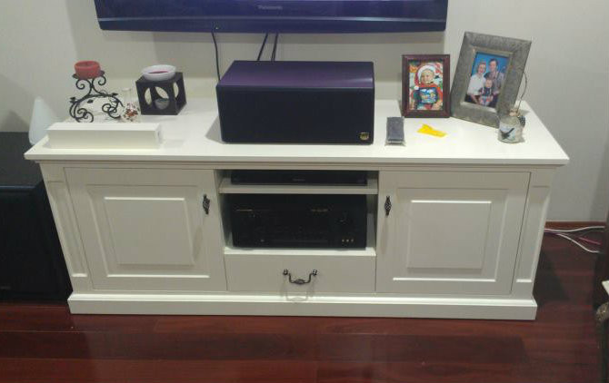 Bespoke TV Unit Custom Made by Canalside Interiors
