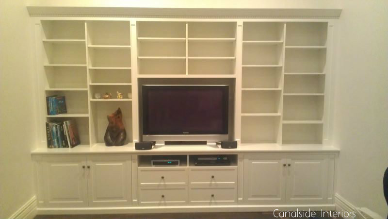 Bespoke TV / Entertainment Wall Unit Custom Made by Canalside Interiors