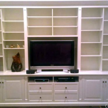 Bespoke TV / Entertainment Wall Unit Custom Made by Canalside Interiors