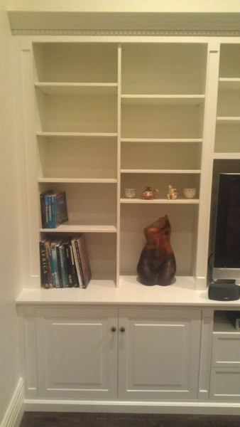 Bespoke TV / Entertainment Wall Unit Custom Made by Canalside Interiors