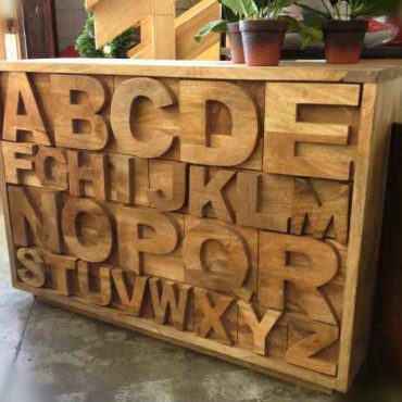 Alphabet Sideboard - Natural