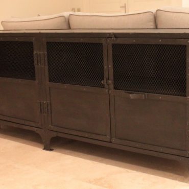Foundry Industrial Cabinet with Mesh Doors
