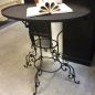 Ornate Metal Oval Side Table