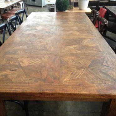 Ika Parquetry Dining Table - Light