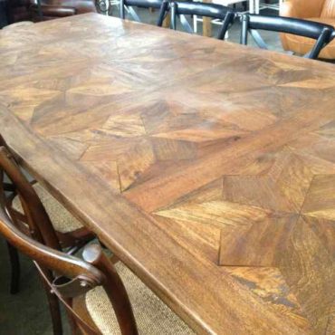 Ika Parquetry Dining Table - Light