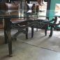 Hobbs Industrial Dining Table with Glass Top