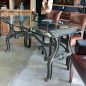 Hobbs Industrial Dining Table with Glass Top
