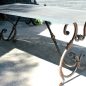 Alexandra Dining Table with Industrial Metal Top