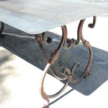 Alexandra Dining Table with Industrial Metal Top