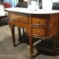 Demilune Console with Marble Top