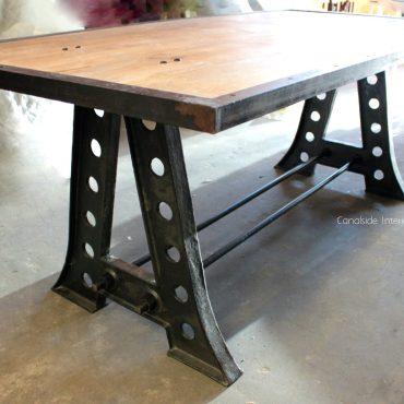 Protractor Eiffel Industrial Dining Table