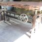 Crank Adjustable Industrial Dining Table - Dining to Bar Height