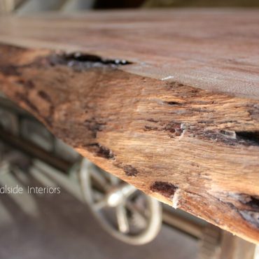 Crank Adjustable Industrial Dining Table - Dining to Bar Height