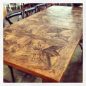 Ika Parquetry Dining Table - Light