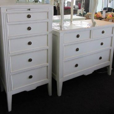 Peninsula Tall Chest - White