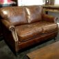 Newport Aged Leather 2-Seater Lounge