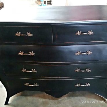 Pierre Commode - Distressed Black