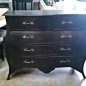 Pierre Commode - Distressed Black